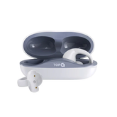 TopG Vox Q4 Ear Clip Kulak Içi Bluetooth Küpe Kulaklık Beyaz